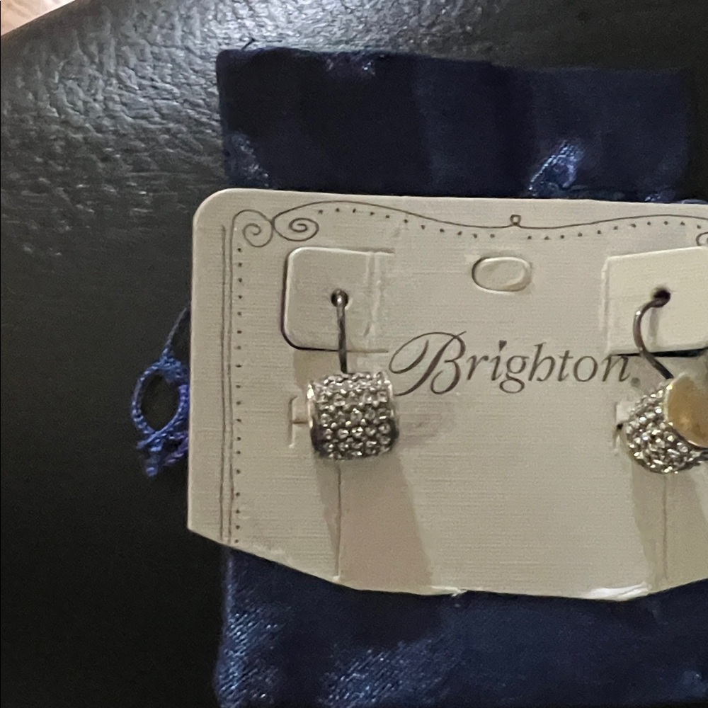 Brighton gold, Silver Crystal Earrings